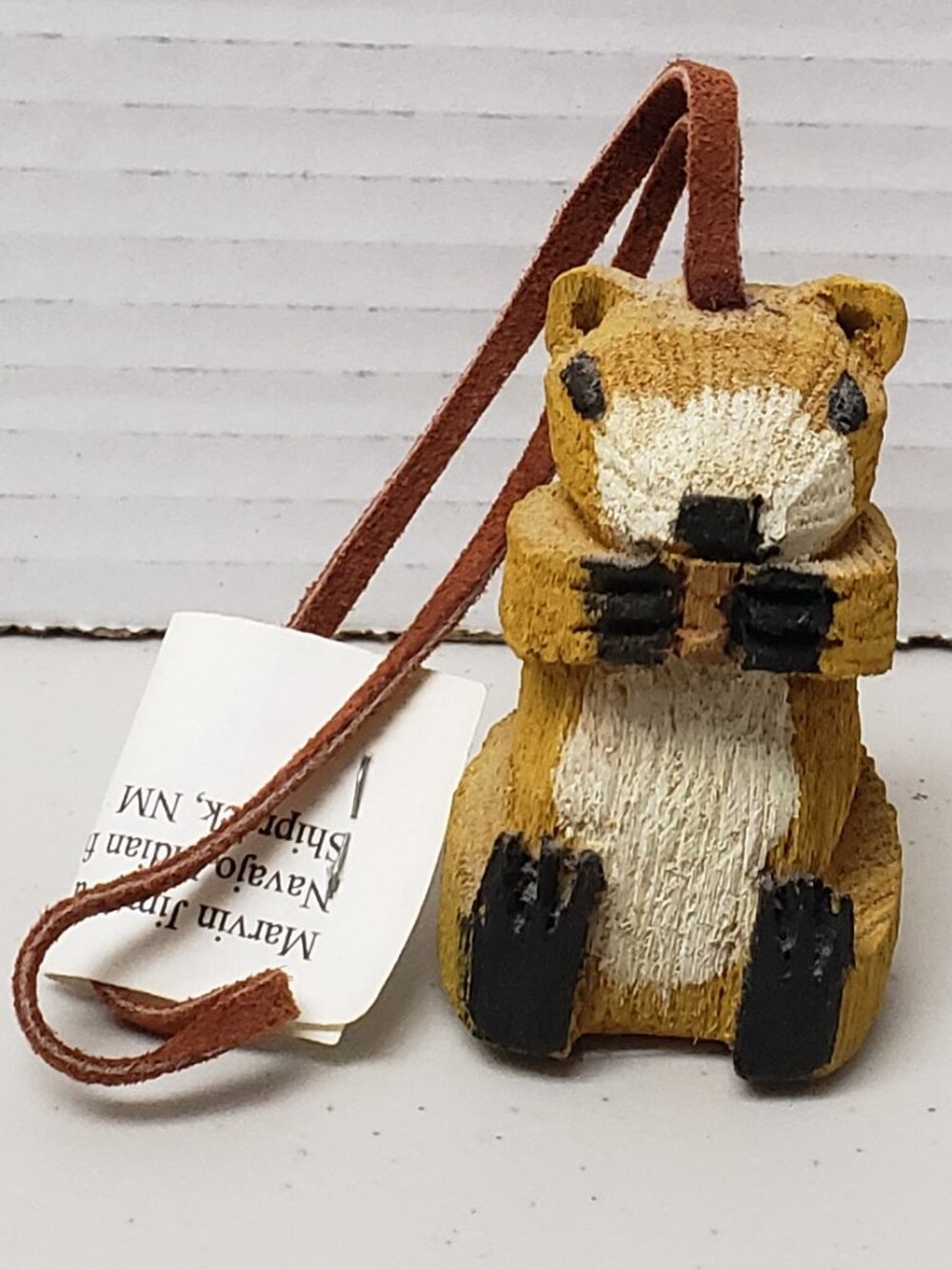 Navajo Hand Carved Animal Ornament By Marvin Jim